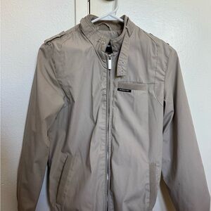 Members Only Classic Iconic Womens Jacket, Slim Fit, Taupe, XS
